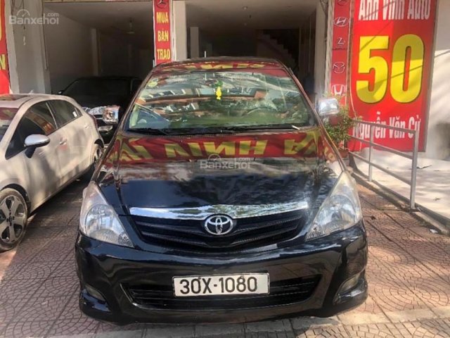 Cần bán lại xe Toyota Innova G đời 2010, màu đen, giá 455tr