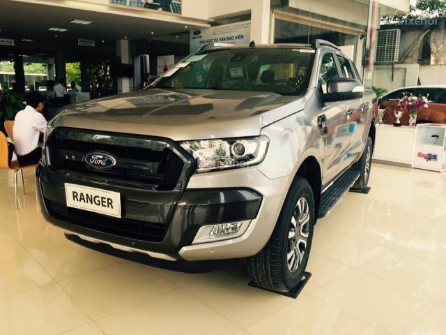 Ford Vĩnh Phúc bán tải Ranger 3.2 mới toanh, màu ghi vàng giao luôn, giá khuyến mại sốc