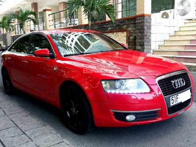 Cần bán rẻ siêu xe Audi A6 đời 2006, màu đỏ, nhập khẩu nguyên chiếc, giá chỉ 495tr