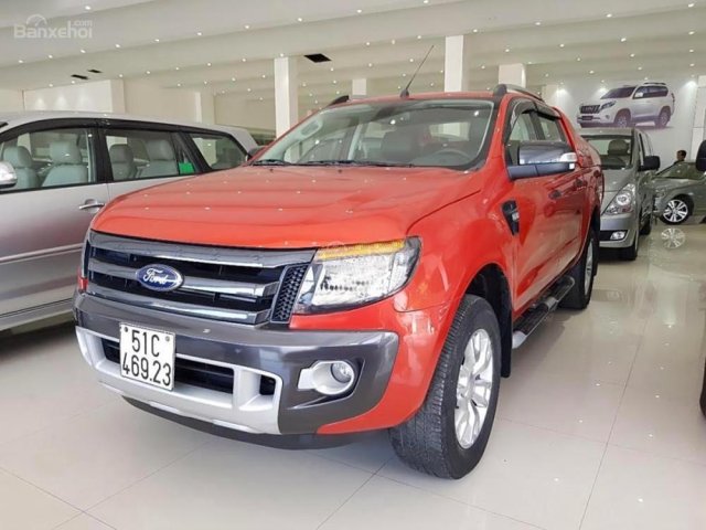 Bán Ford Ranger Wildtrak 3.2L 4x4 AT năm 2014, màu đỏ, nhập khẩu nguyên chiếc giá cạnh tranh