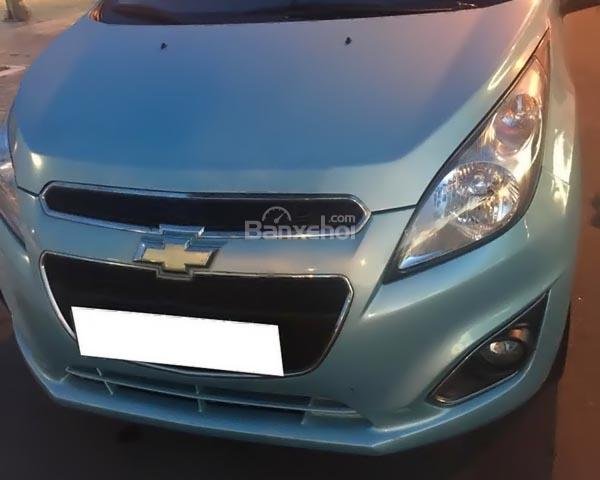 Bán xe Chevrolet Spark LT đời 2013, màu xanh lam số tự động