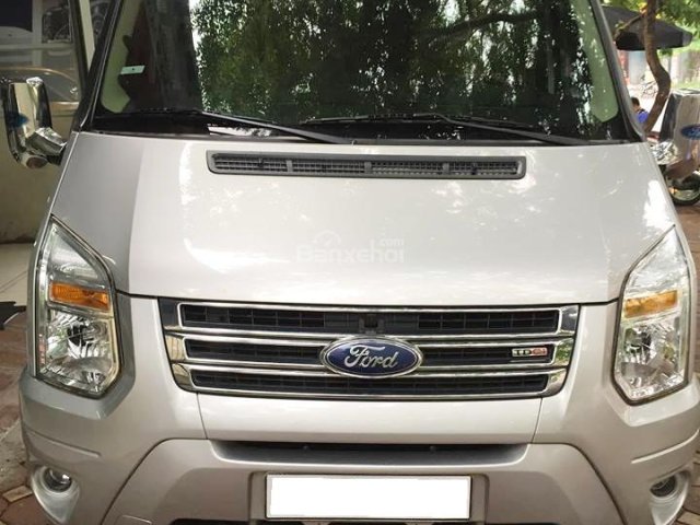 Bán Ford Transit Luxury đời 2018, màu bạc,