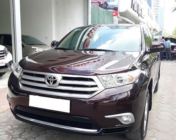 Bán Toyota Highlander SE 2.7 sản xuất 2011, màu đỏ, xe nhập