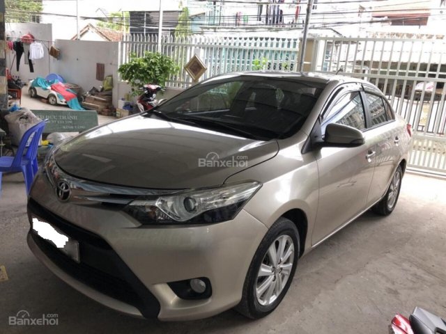 Cần bán xe Toyota Vios G năm sản xuất 2014, màu cát vàng