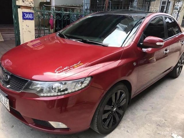 Cần bán xe Kia Cerato 1.6 AT 2010, màu đỏ, xe nhập chính chủ