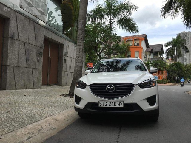 Bán xe Mazda CX 5 2.5 AT 2WD đời 2016 full options như mới, màu trắng, 855 triệu