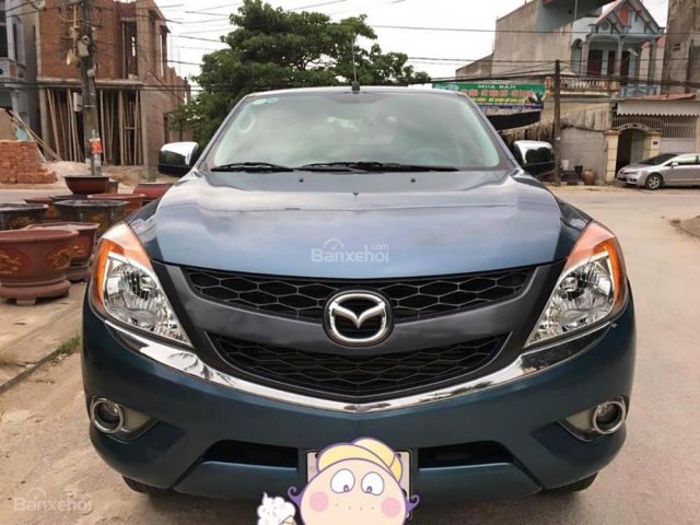 Bán Mazda BT 50 đời 2015, màu xanh lam, xe nhập