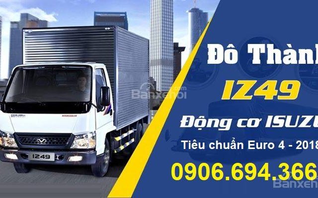 Bán xe tải Đô Thành IZ49 2T4, máy Isuzu, thùng dài 4m2, vào được thành phố ban ngày