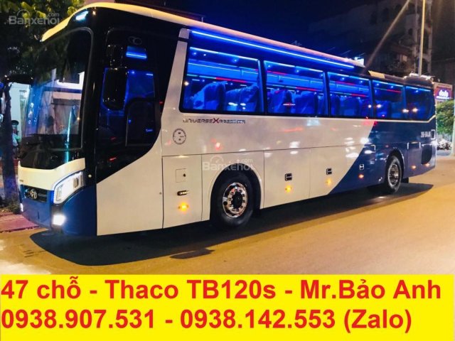 Bán Thaco TB120S 47 chỗ bản cao cấp full option máy Weichai W375 đời 2018