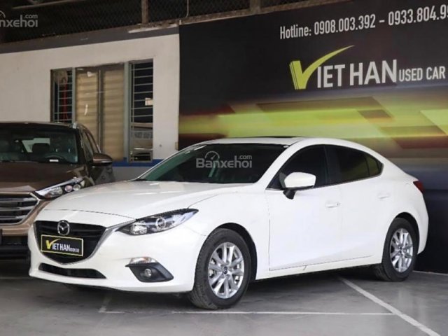 Bán xe Mazda 3 1.5AT đời 2016, màu trắng giá cạnh tranh