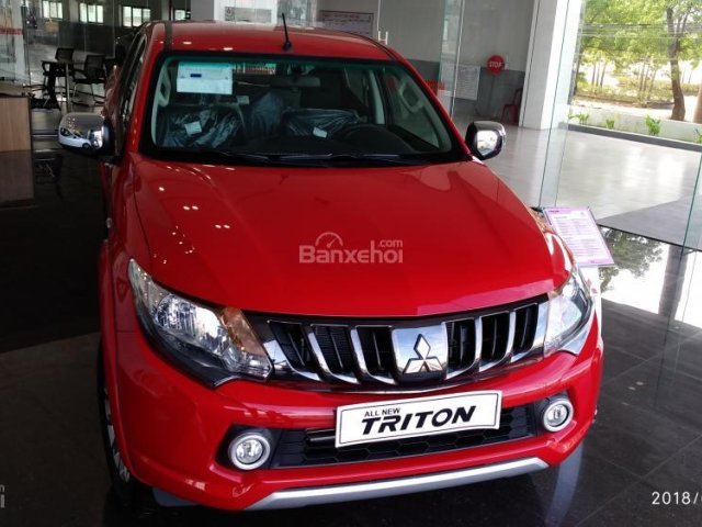 Bán xe Mitsubishi Triton 4x2 MT đời 2019, màu đỏ, giao xe ngay, lăn bánh trả góp với chỉ 150 triệu, liên hệ 0911.821.514