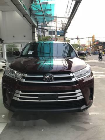 Bán xe Toyota Highlander sản xuất 2017, màu đỏ, nhập khẩu