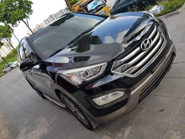 Cần bán gấp Hyundai Santa Fe 2.2AT 2014, màu đen 