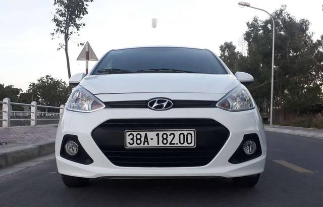 Bán ô tô Hyundai Grand i10 năm sản xuất 2014, màu trắng, nhập khẩu, giá tốt