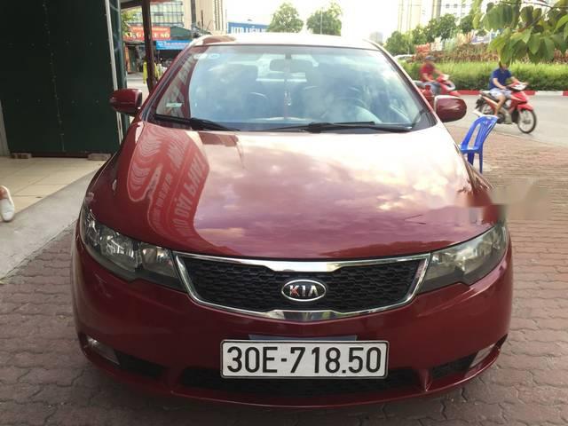 Bán Kia Forte SX 1.6AT đời 2010, màu đỏ, giá chỉ 380 triệu