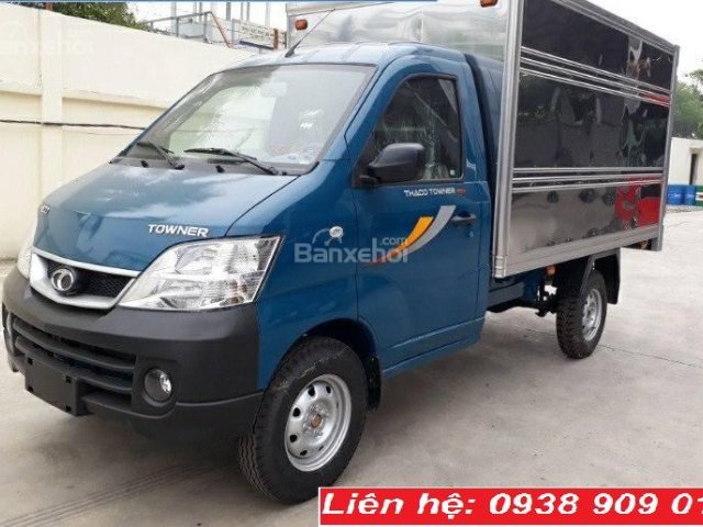 Bán xe tải Thaco Towner 990 Euro 4 mới nhất 2018 công nghệ Suzuki tải trọng 990 Kg tại Long An, Tiền Giang, Bến Tre