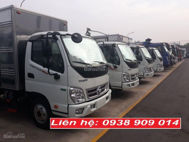 Bán xe tải Thaco Ollin350 Euro 4 mới nhất 2018 tải 3.5 tấn, công nghệ Isuzu thùng 4.3 m tại Tiền Giang