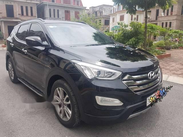 Xe Hyundai Santa Fe 2013, màu đen số tự động, bán 880tr