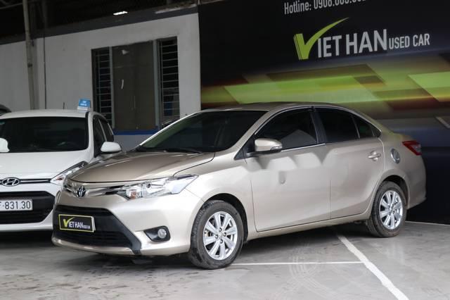 Bán Toyota Vios E 1.5MT năm sản xuất 2016, màu vàng cát