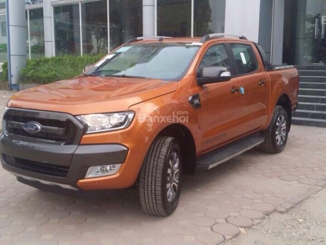 Ford Ranger Ford Wildtrak 3.2 mới, chính hãng, màu cam, nhập khẩu, hỗ trợ trả góp LH: 0941.921.742