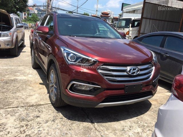 Bán xe Hyundai Santa Fe 2.4 sản xuất năm 2018, màu đỏ