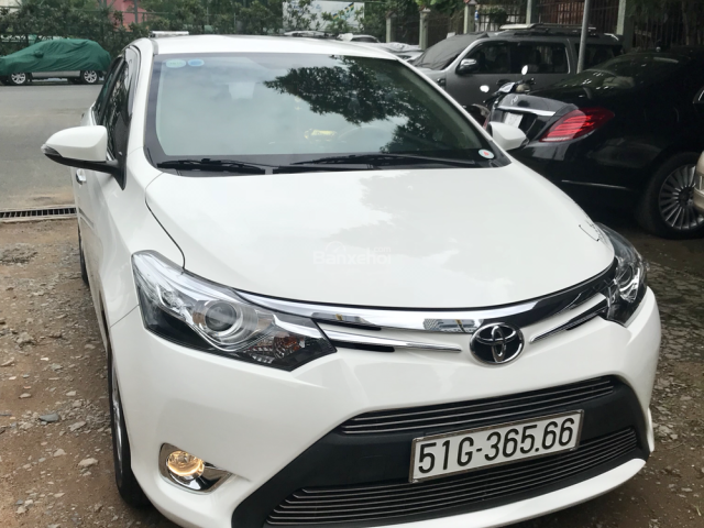 Bán Toyota Vios G CVT đời 2017 , màu trắng