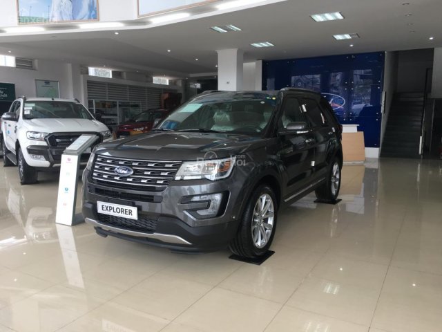 Bán Ford Explorer 2.3L Ecoboost Limited, màu xám, nhập khẩu Mỹ, giao xe đúng thời gian cam kết