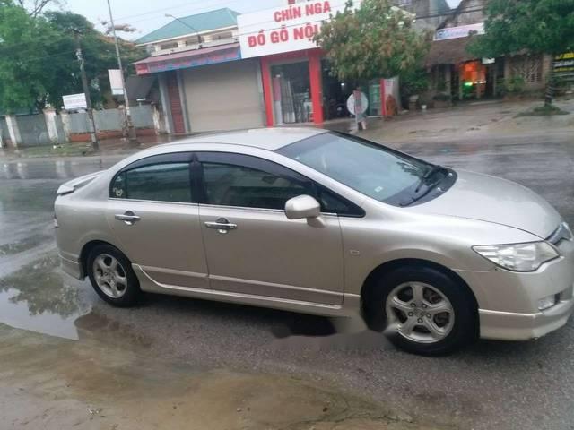 Bán xe Honda Civic 2008, màu vàng cát