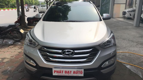 Bán Hyundai Santa Fe 2.2 AT đời 2014, màu bạc