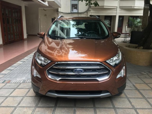 Bán Ford Ecosport Titanium 2018 màu đỏ đồng, giao ngay, giá tốt - LH 0914803810