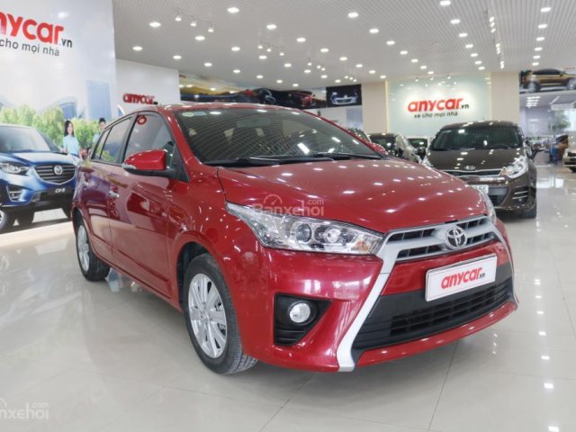 Bán xe Toyota Yaris 1.3AT sản xuất 2015, màu đỏ, nhập khẩu nguyên chiếc, 599tr