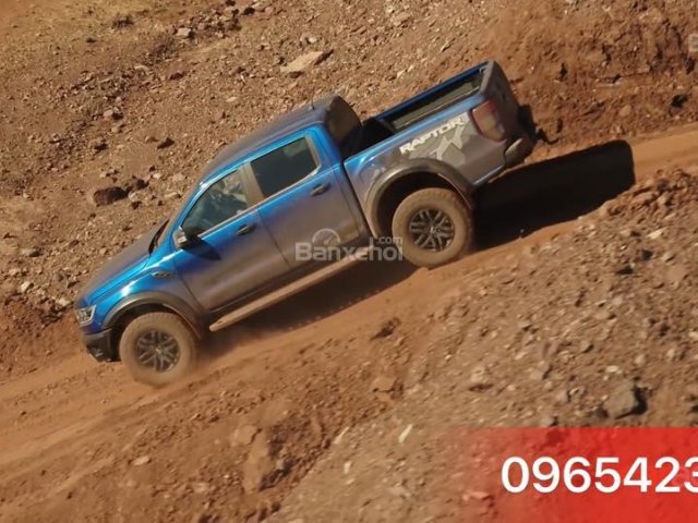 Bán Ford Ranger Raptor 2.0 tubor tăng áp kép 216 mã lực, model 2019, màu xanh lam, nhập khẩu