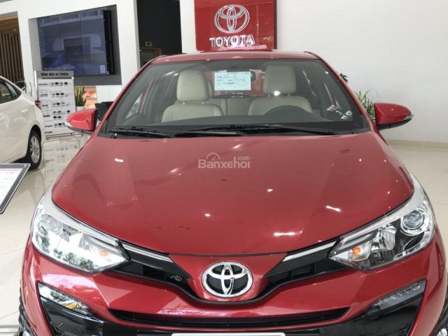 Bán Toyota Yaris G 2018, màu đỏ, nhập khẩu nguyên chiếc, giá 650 triệu tại Toyota Tây Ninh. LH 0916.709.900 gặp Kiệt