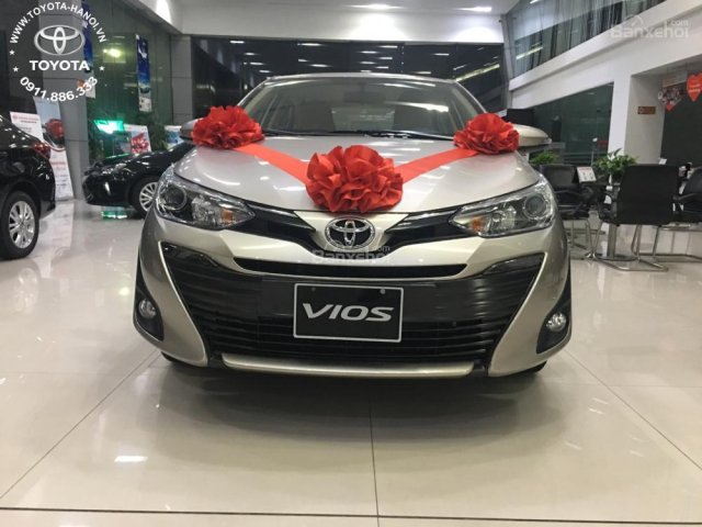 Bán ô tô Toyota Vios 1.5G 2019, màu nâu vàng, giá cực tốt, KM hấp dẫn