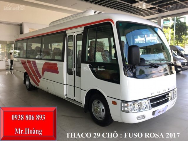 Bán xe Thaco 29 chỗ phiên bản Fuso, dòng xe Fuso Rosa đã cải tạo 2017