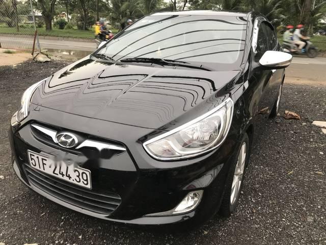 Cần bán lại xe Hyundai Accent 1.4 AT đời 2012, màu đen, giá tốt