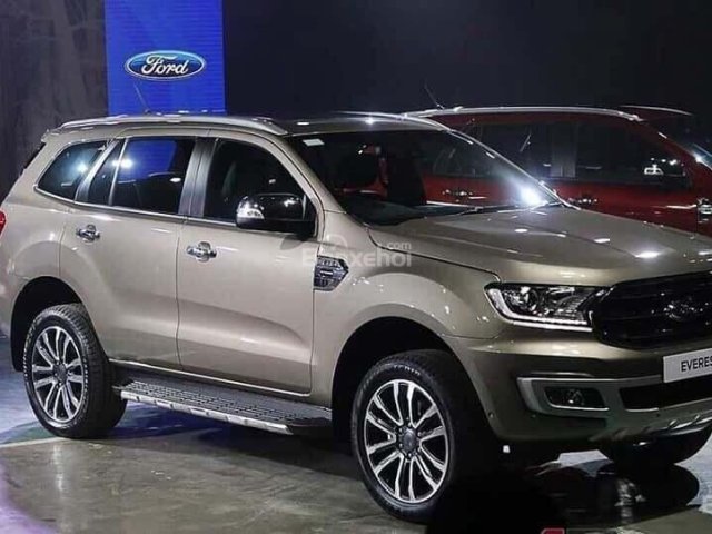 Bán Ford Everest Titanium năm 2019, màu bạc, nhập khẩu