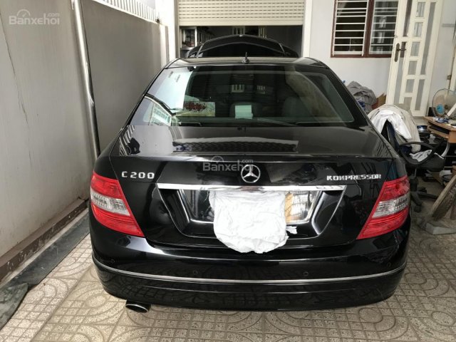 Bán Mercedes C200 Kompressor đời 2007, màu đen, giá 420tr