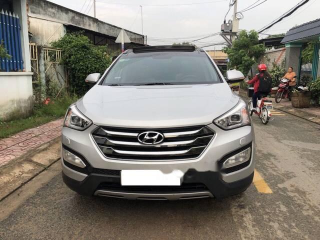 Bán Hyundai Santa Fe 2.2 CRDI SX năm 2014, màu bạc, nhập khẩu Hàn Quốc