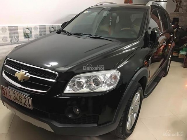 Cần bán Chevrolet Captiva LTZ 2.4 AT đời 2007, màu đen