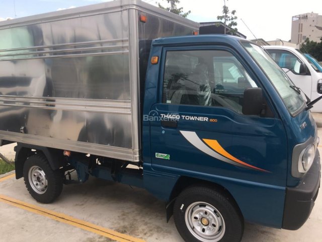 Bán xe tải nhỏ Thaco 800 tải 900kg, thùng 2.2m, euro4 2018