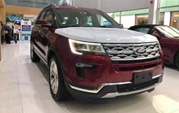 Bán Ford Explorer Limited mới 2018, màu đỏ, tại Phú Thọ