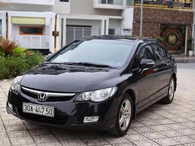 Cần bán Honda Civic 2.0 đời 2007, màu đen 