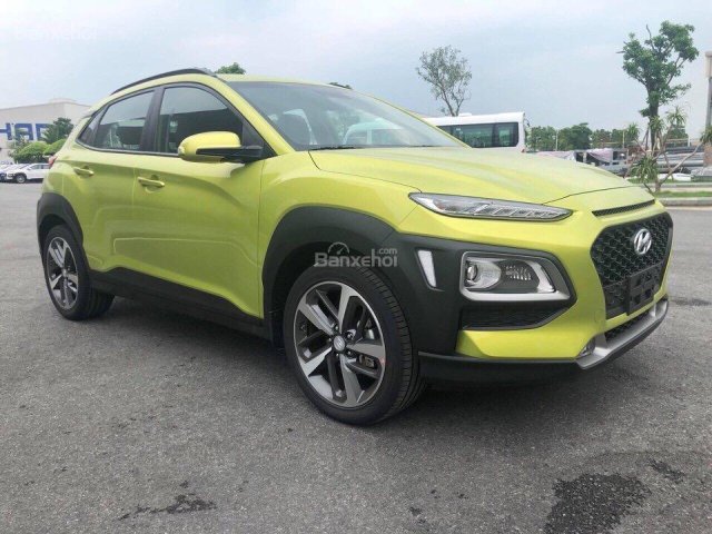 Bán Hyundai Kona tại Hyundai Daklak 2018, màu xanh, mới 100%, góp 80%, ĐT: 0941.46.22.77 Mr. Vũ