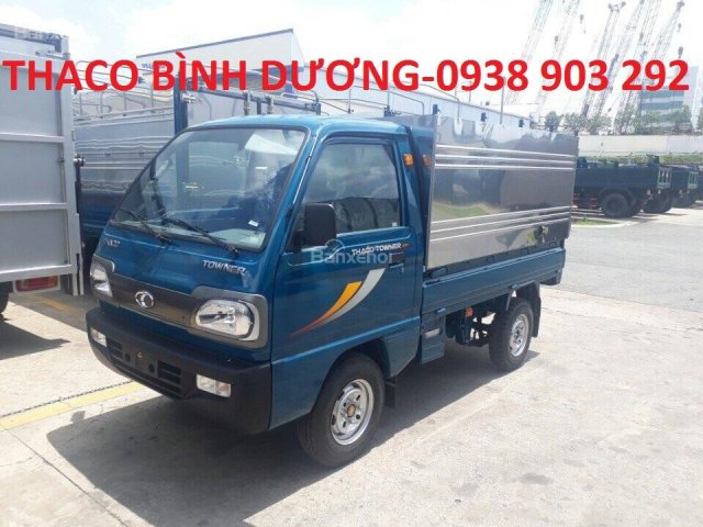 Bán Thaco Towner 800 thùng mui bạt tải trọng 900kg ở Bình Dương, trả góp 70%, giá 174 triệu0