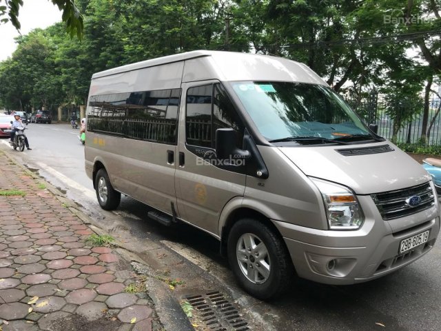 Bán Ford Transit, bản đủ Luxury, sản xuất 2016 tư nhân chính chủ, chạy chuẩn 5 vạn km, sơn zin cả