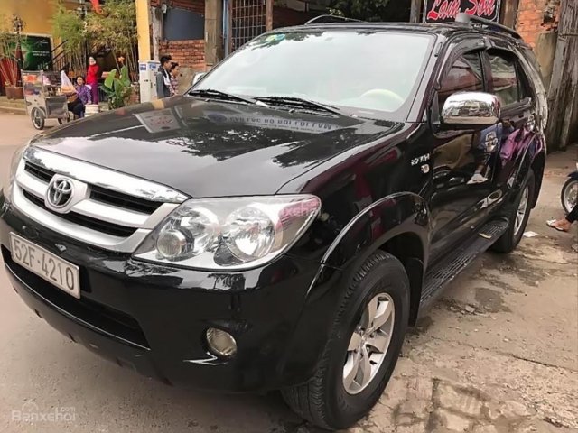 Cần bán gấp Toyota Fortuner SR5 2.7 AT sản xuất năm 2007, màu đen, xe nhập