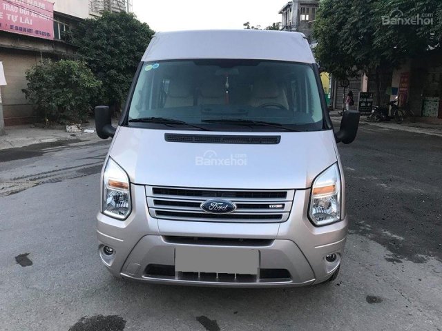 Muốn bán Ford Transit 2014, số sàn, màu bạc, xe đi 102000 km