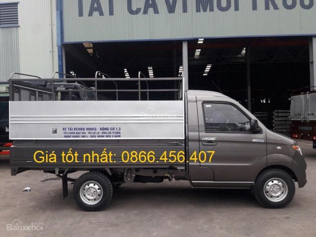 Bán xe Kenbo 990kg màu xám thùng bạt, 40 triệu nhận xe ngay. LH: 0866.456.407