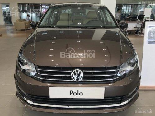 Bán Volkswagen Polo Sedan sản xuất năm 2017, màu nâu, nhập khẩu